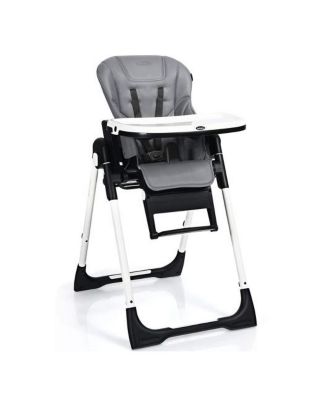 Slickblue Girls 4-in-1 High Chair Booster Seat with Adjustable Height and Recline - Grey 136$