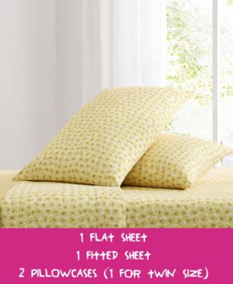 Sunflower Field Microfiber 4-Pc. Sheet Set, Full