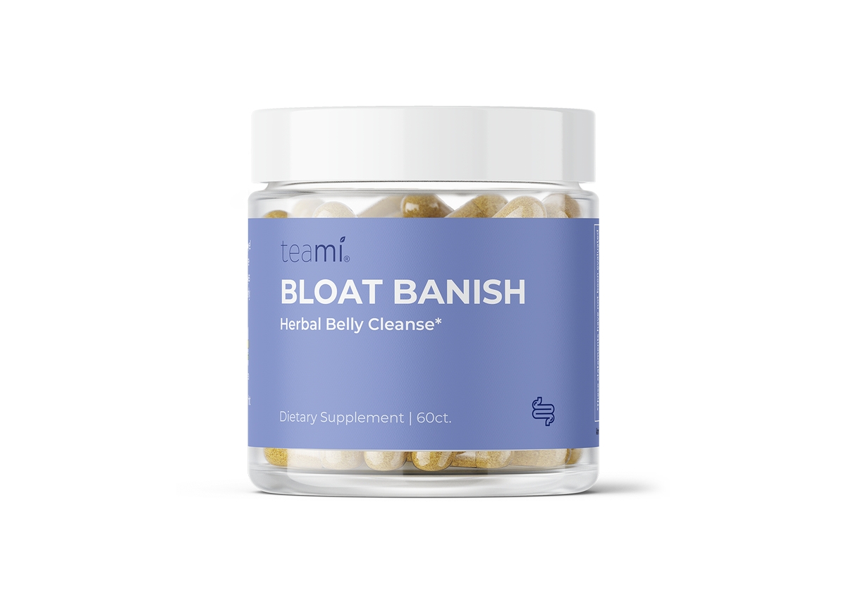 Bloat Banish Herbal Belly Cleanse - Relief & Regularity - 3.2 Oz, 60 Capsule Count - Natural