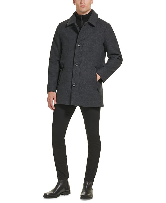 Cole Men's StandCollar ZipBib Button Car Coat Macy's