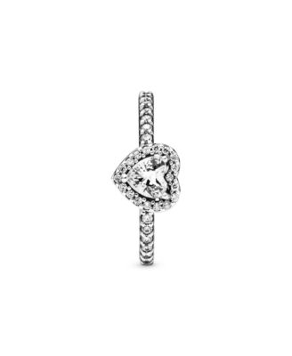 Cubic Zirconia Timeless Elevated Heart Ring