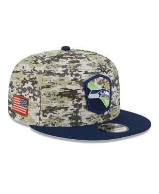Men's New Era Camo, College Navy Seattle Seahawks 2023 Salute To ...