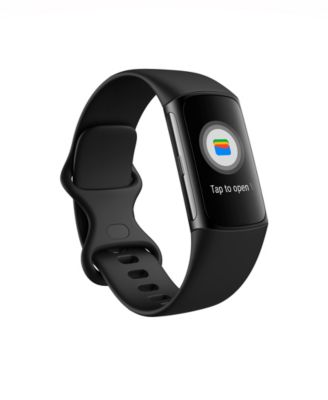 Fitbit Unisex Charge 6 Silicone Fitness Tracker Watch 36mm