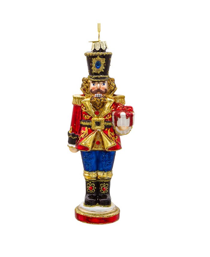Kurt Adler 7" Bellissimo Glass Nutcracker Ornament - Macy's