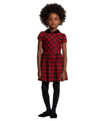 Little girl buffalo plaid dress best sale