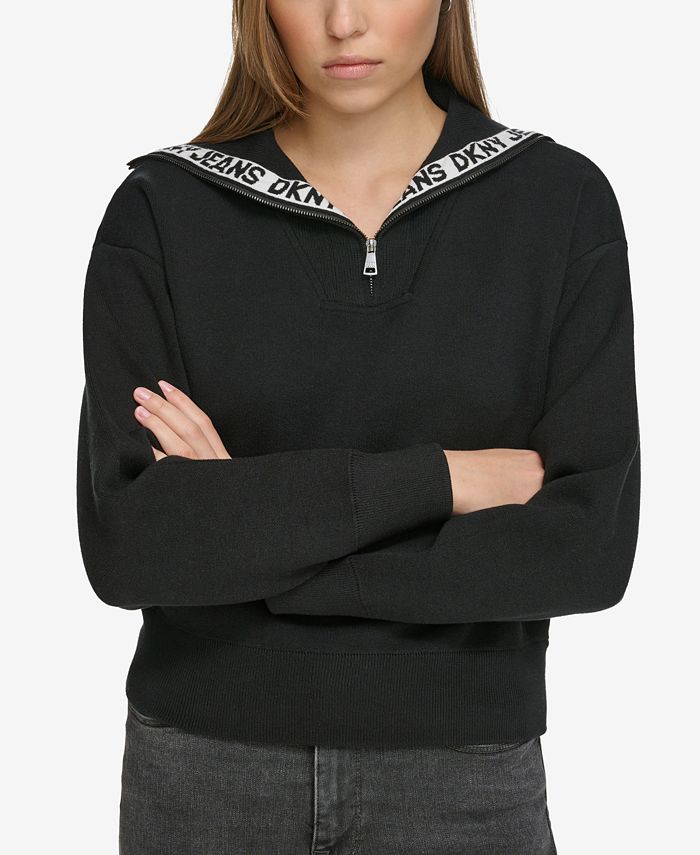 Zip funnel clearance neck sweatshirt