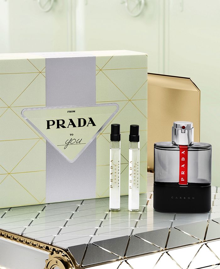 PRADA Men s 3 Pc. Luna Rossa Carbon Eau de Toilette Gift Set Macy s