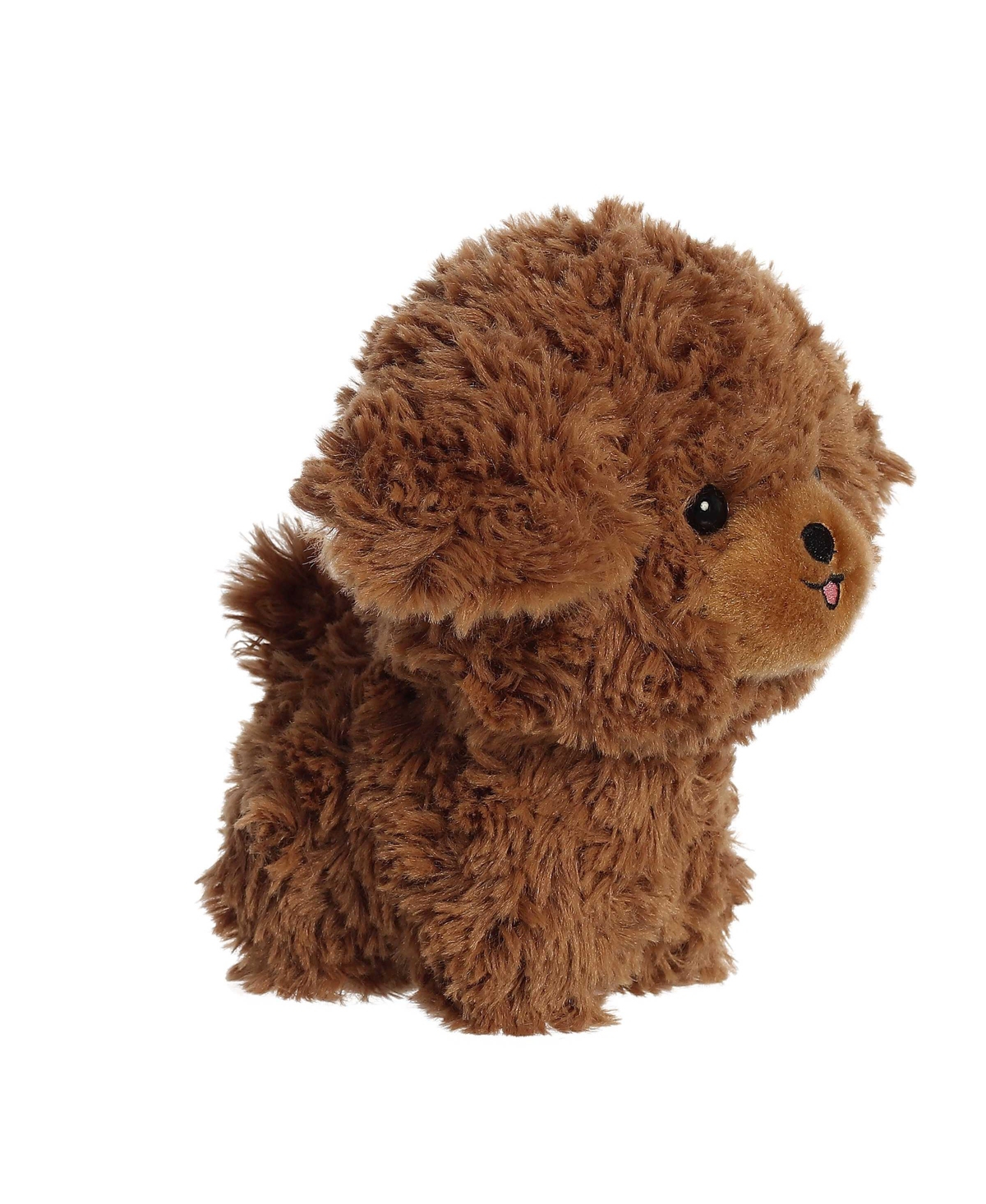 Aurora Small Poodle Teddy Pets Playful Plush Toy 7"