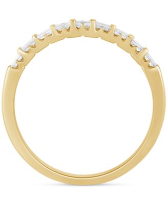 Diamond Baguette Double Row Band (1/4 ct. t.w.) in 14k Gold