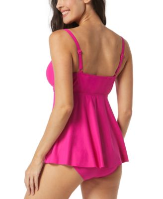 Contours Diamond Underwire Wrap Tankini Top