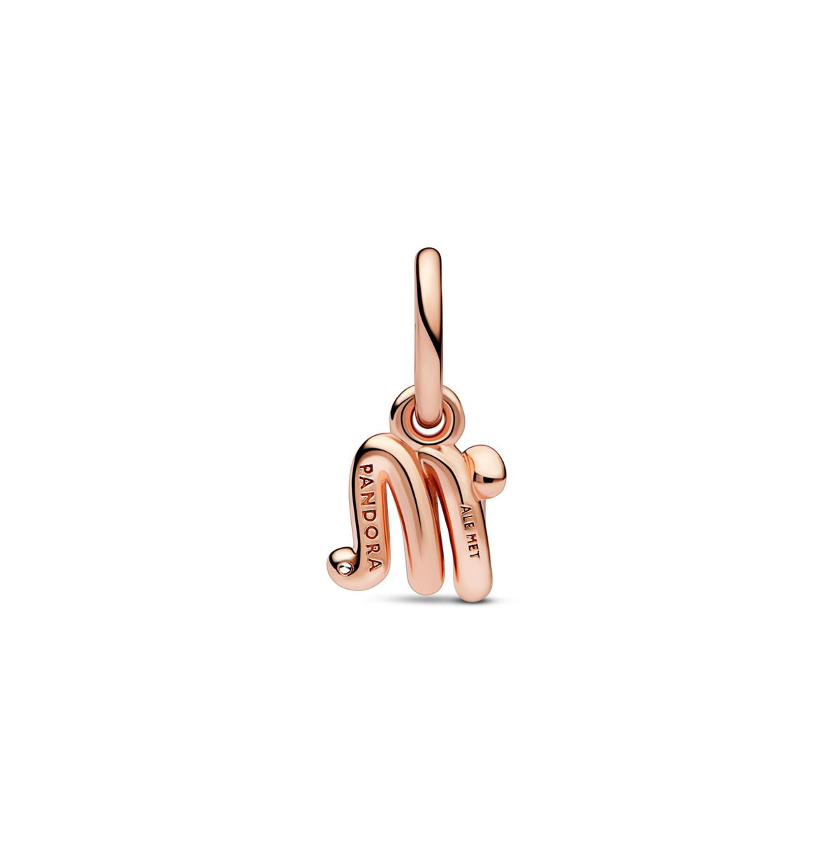 Pandora 14k Rose Gold-Plated Script Alphabet Dangle Charm - Rose Gold