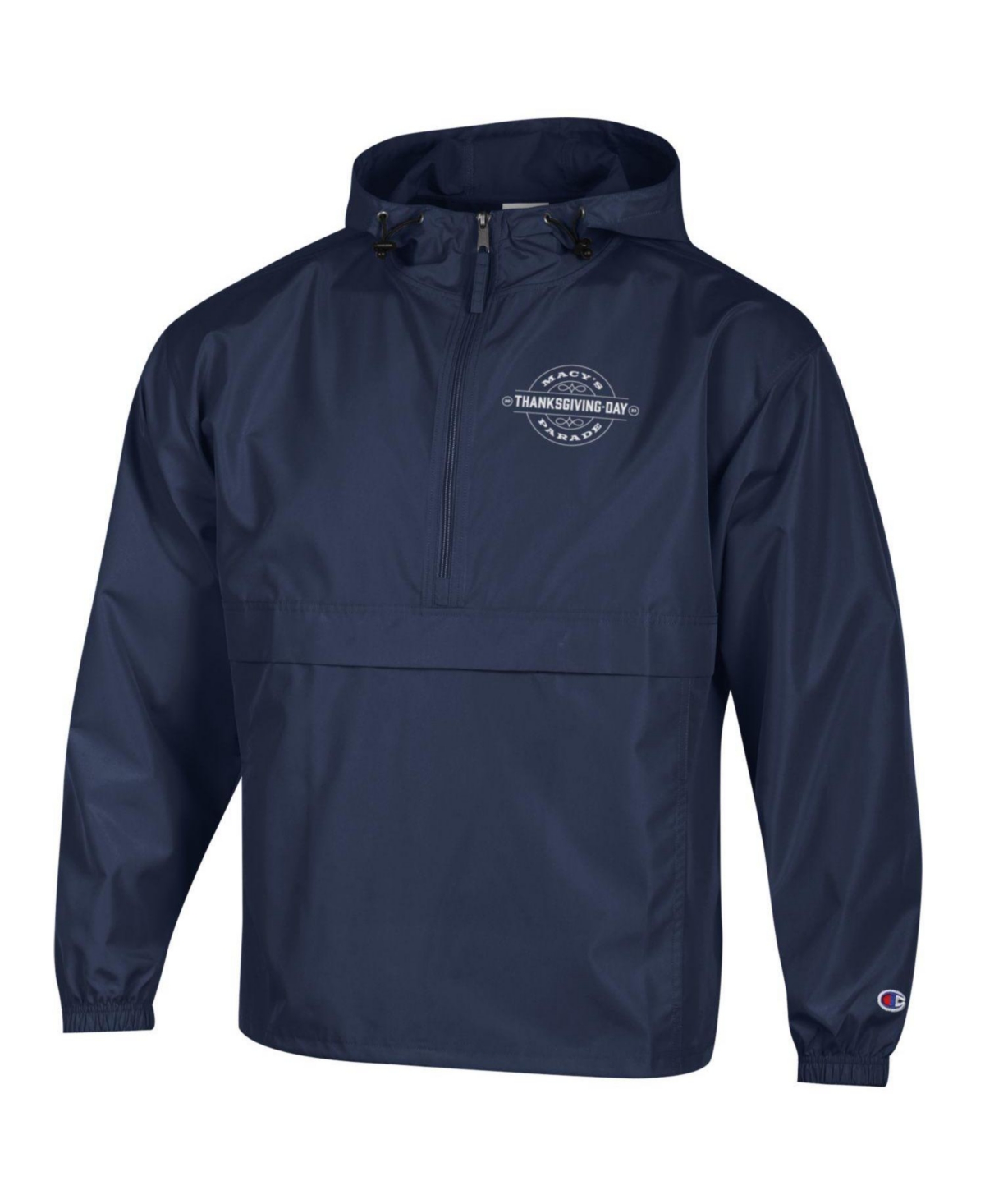 Macy's Champion Packable Jacket In Marine Navy