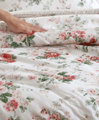 Ashfield Flannel 3-Piece Comforter Set, Full/Queen