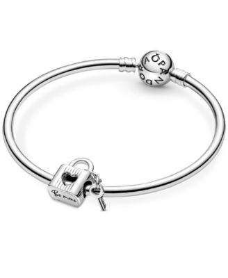 Pandora Sterling Silver Padlock Heart Key Charm Macy's