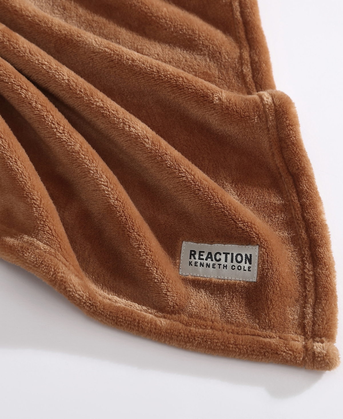 Shop Kenneth Cole Reaction Solid Ultra Soft Plush Fleece Blanket, Full/queen In Black