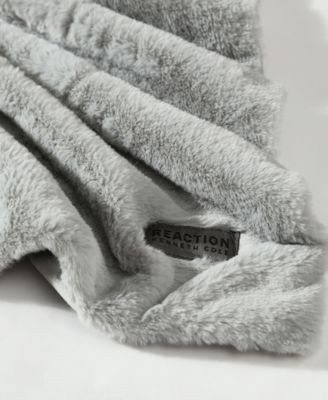 Solid Faux Fur Throw, 60x50