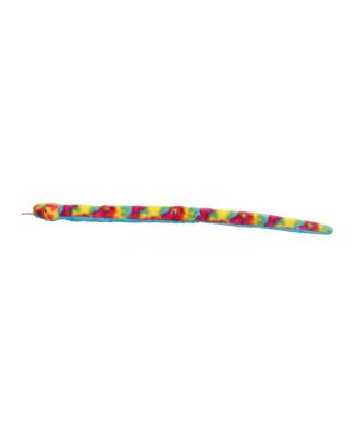 X-Large Rainbow Snake Playful Plush Toy Multicolor 53"