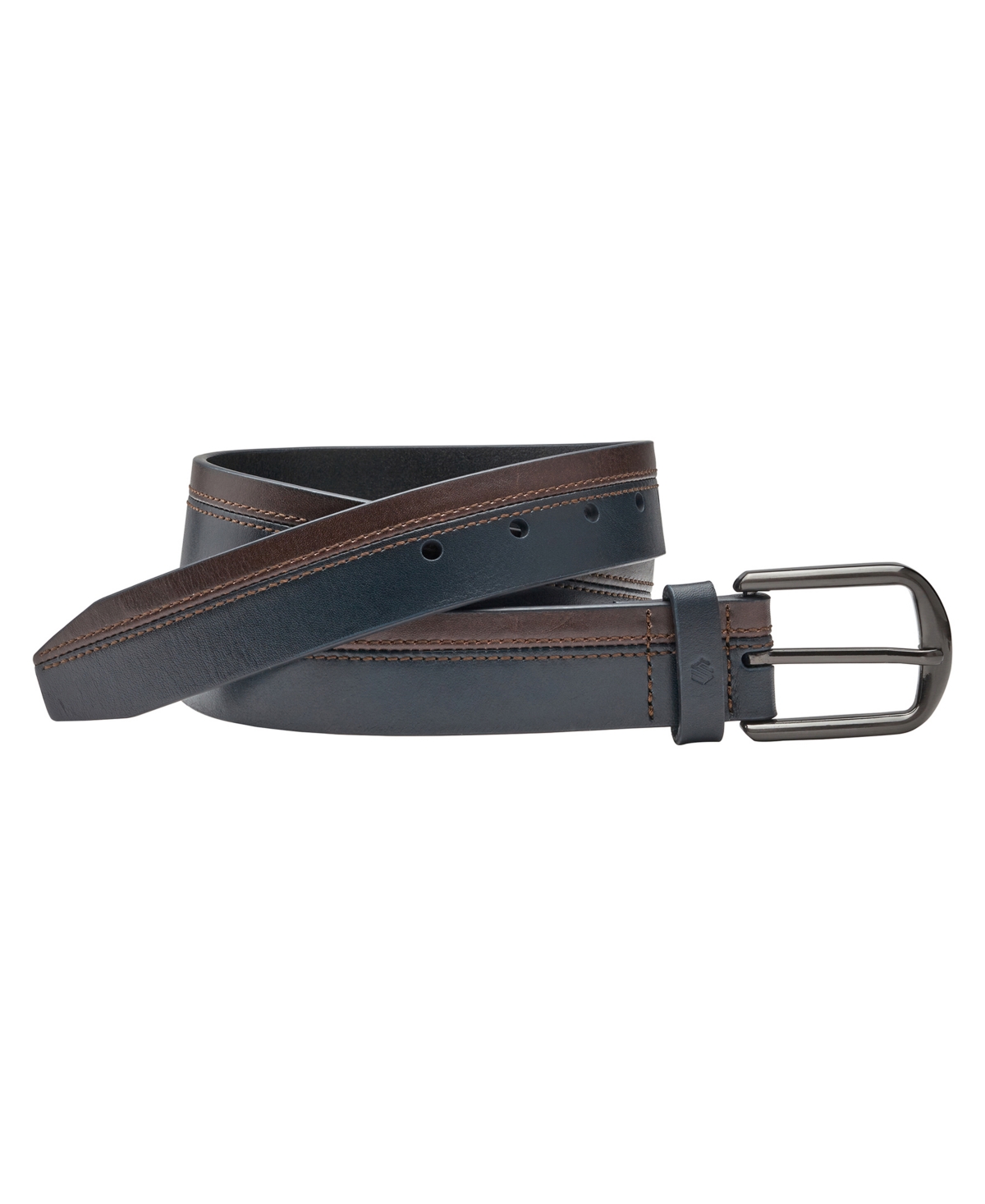Johnston & Murphy Reversible Woven Stretch Belt (Navy/Blue) Belts
