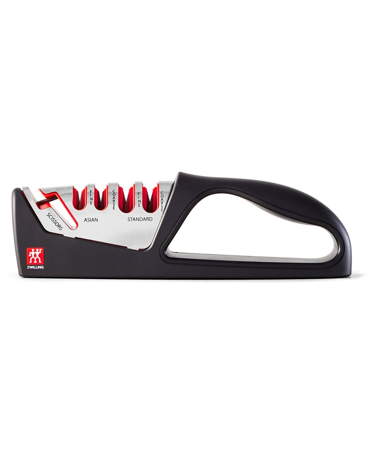 Zwilling 4-stage Pull Through Knife Sharpener With Shear Sharpener In Black
