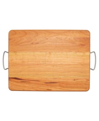 Cherry Wood Carving Board with Handles