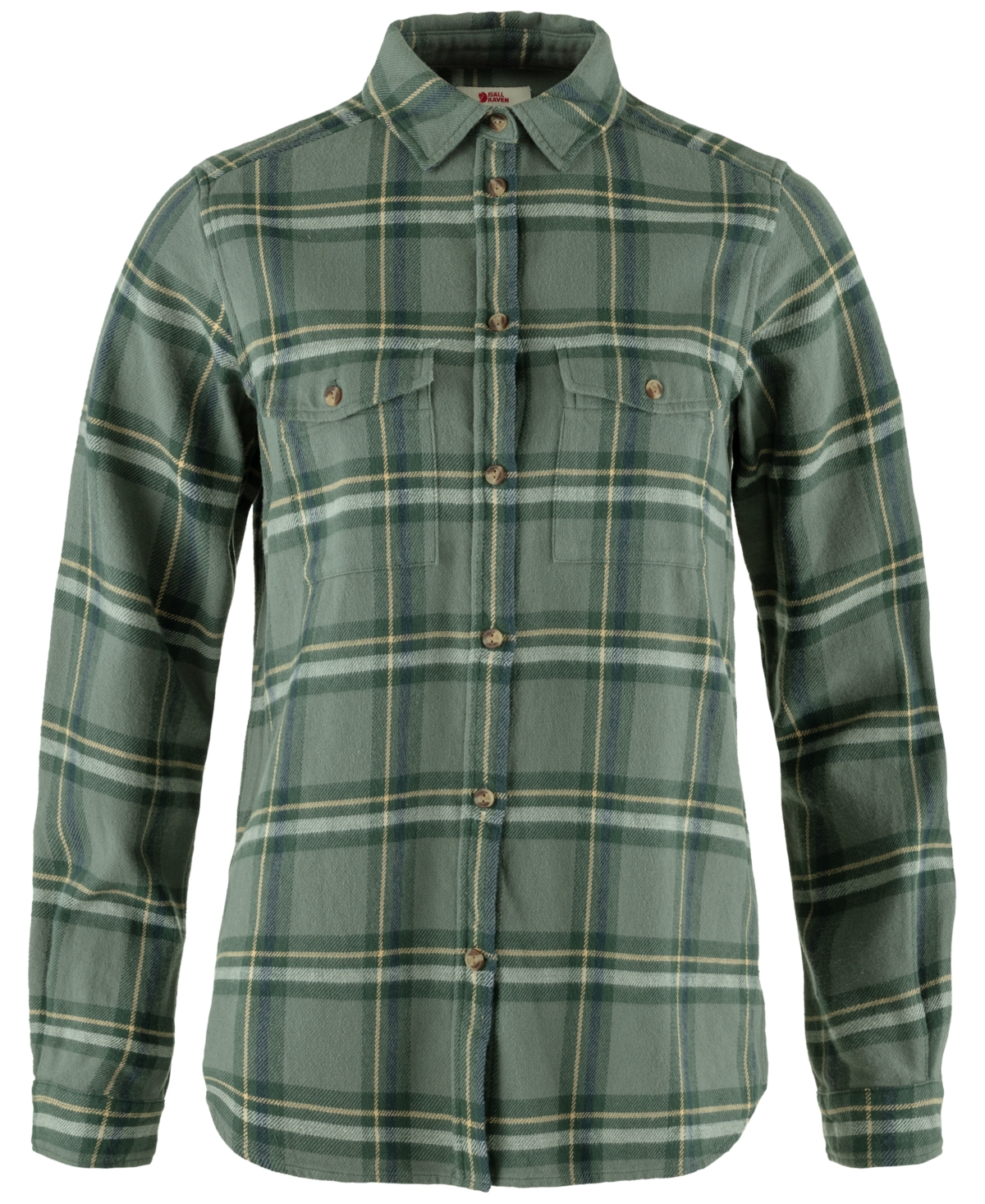 Women's Ovik Heavy Cotton Flannel Shirt - Patina Green-Deep Patina