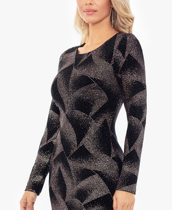 Betsy & Adam Women's LongSleeve GlitterKnit Dress Macy's