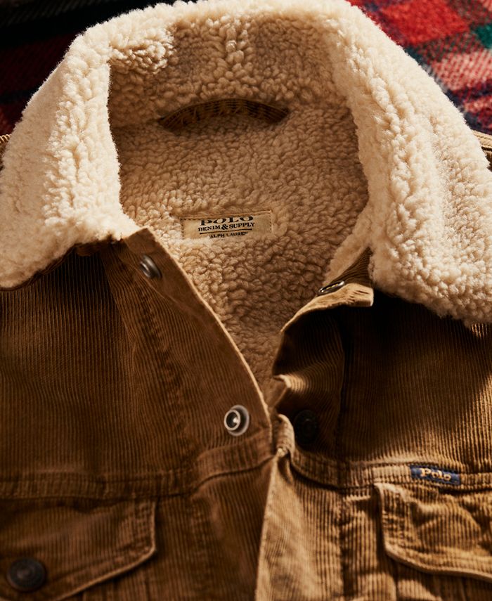 Polo Ralph Lauren Men's FleeceLined Corduroy Trucker Jacket Macy's