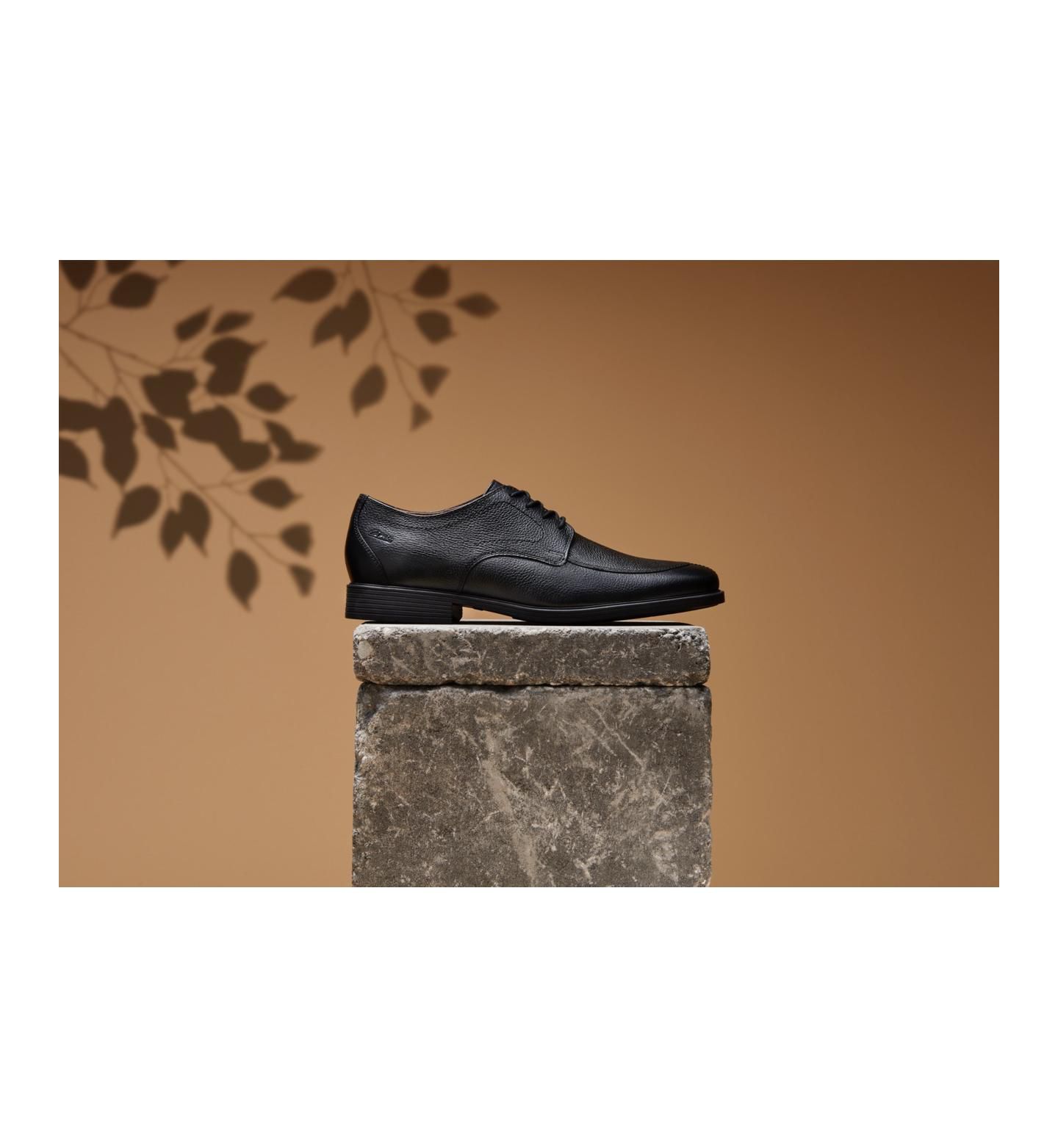 Обувь Clarks Men's Collection Whiddon Apron Oxford Dress Shoes, цвет: Чёрный кожаный — фото 8