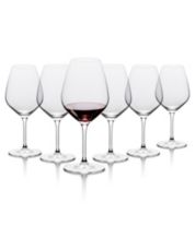 Twine Linger Crystal Wine Glasses Set of 2 - 20oz Stemmed Red Wine Glasses
