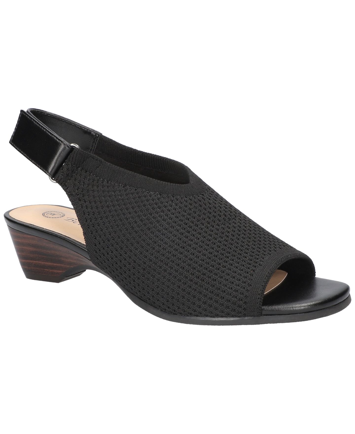 Женские сандалии Bella Vita Marin Wedge, цвет: Чёрный вязаный — фото 1