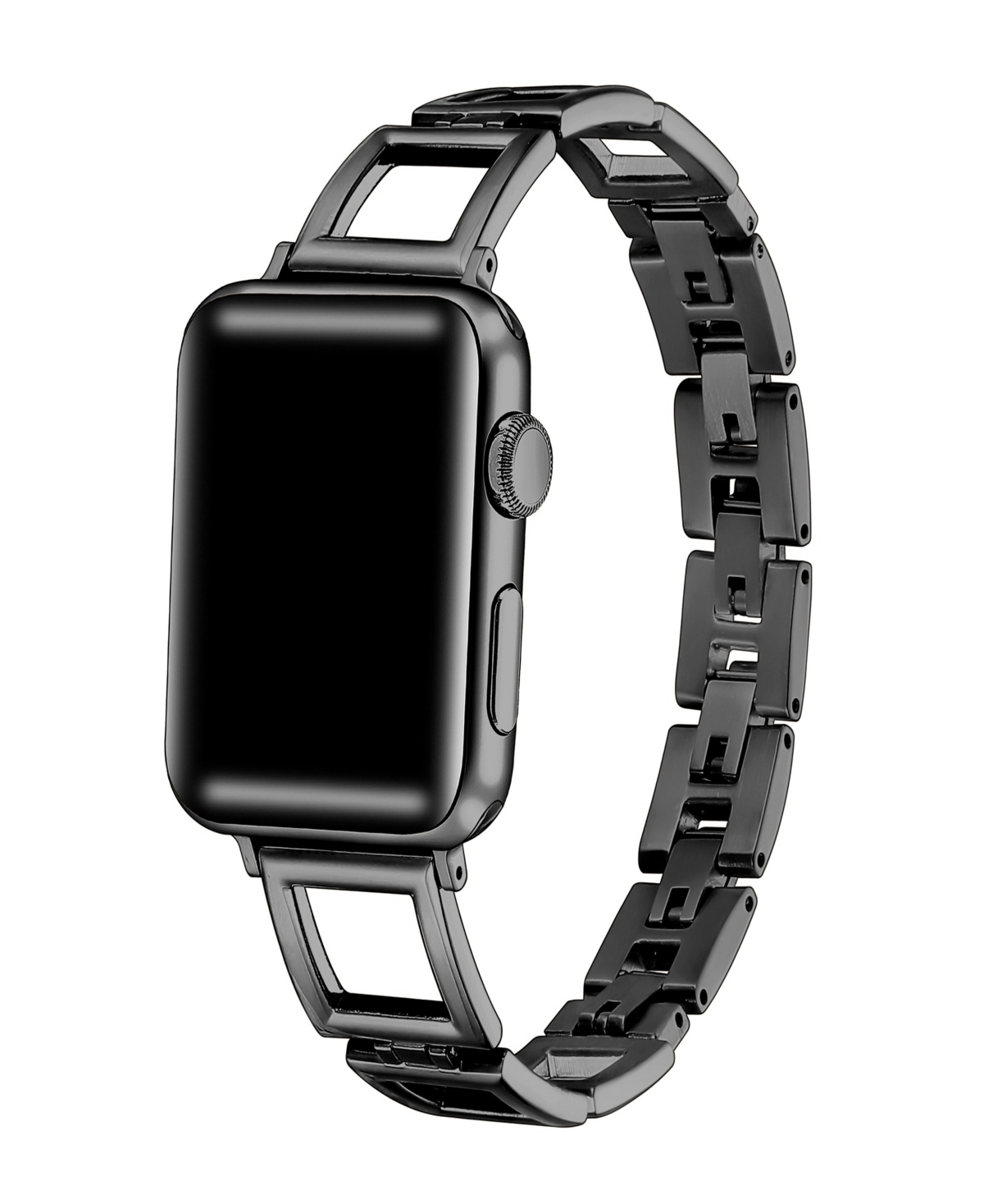 Unisex Journey Square Link Stainless Steel Band for Apple Watch Size- 38mm, 40mm, 41mm - Rose Gold
