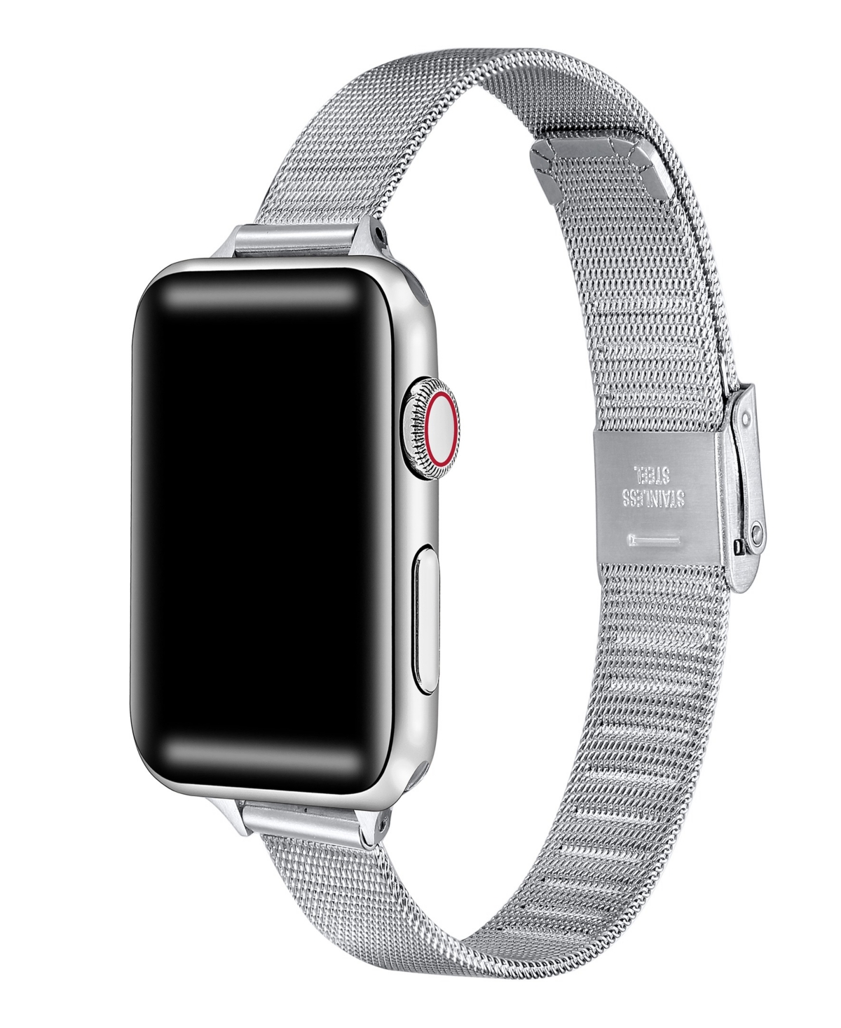 Unisex Blake Stainless Steel Band for Apple Watch for Size- 42mm, 44mm, 45mm, 49mm - Silver