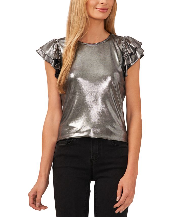 Silver blouse macys sales