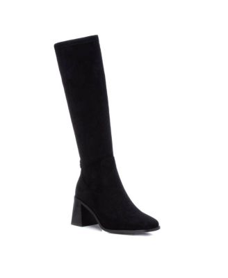 Macy's black suede boots hotsell