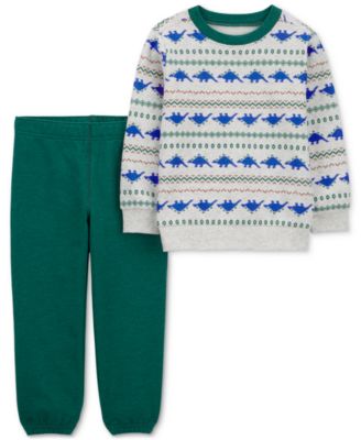 Carter's - Baby Boys Dinosaur Jersey T-Shirt and Jogger Pants, 2 Piece Set