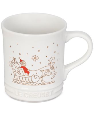 Le Creuset - Noel Collection 14-Oz. Stoneware Santa Sleigh Coffee Mug