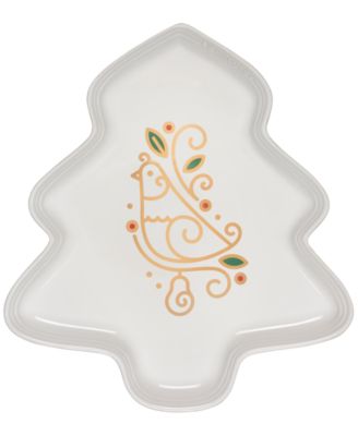 Le Creuset Stoneware Noël Partridge in a Pear Tree Platter 14 in.