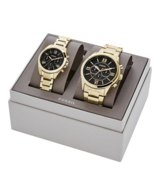 Fossil Flynn chronograph Gold Tone stainless newest steel watch