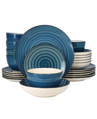 Gia 24 Pc. Dinnerware Set, Service for 6