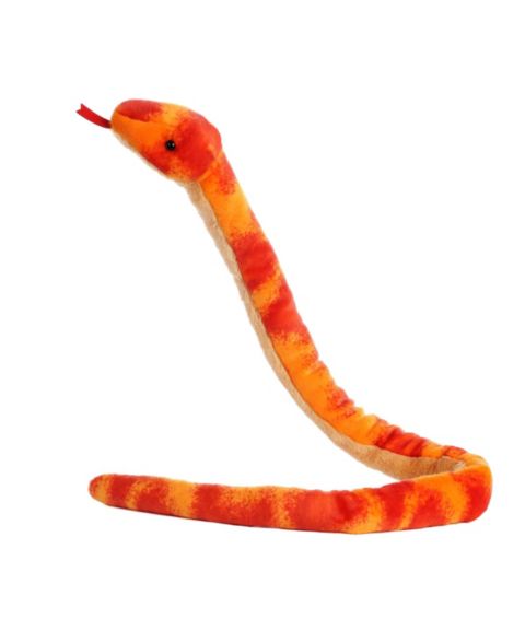 Детская мягкая игрушка Aurora X-Large Corn Snake Playful Plush Toy Orange 50"