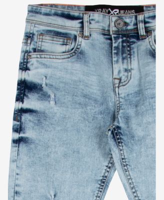 Big Boy's Light Washed Distressed Stretch Jeans - Child