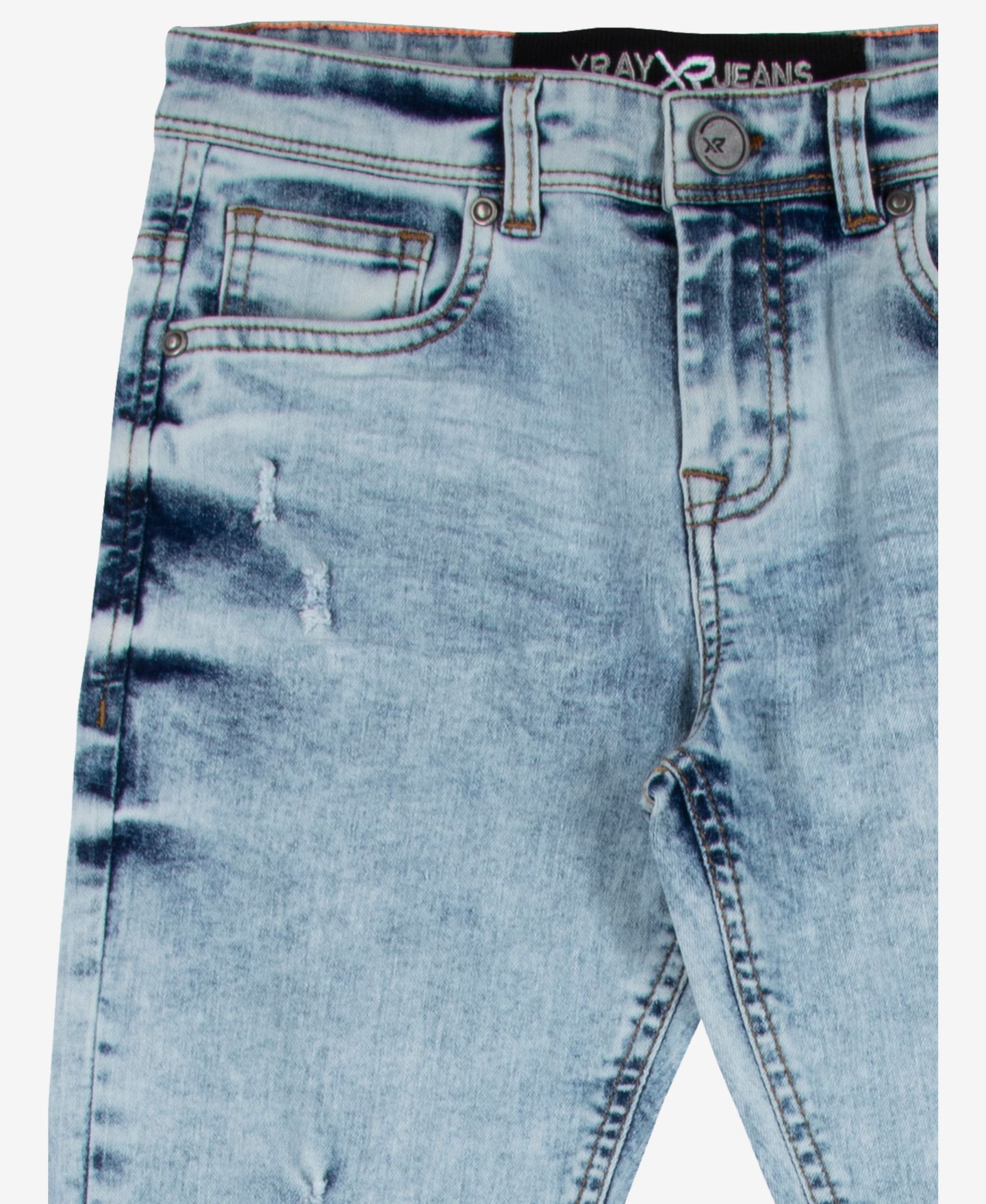 Джинсы XRAY Light Washed Distressed Stretch для мальчиков — фото 3