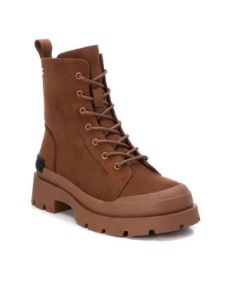 Xti - Women's Suede Lace-Up Booties main image 1