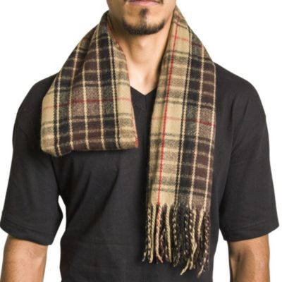 Men's Scarf Soft 80 Inch Long Warm Scarves Plaids Winter Shawl