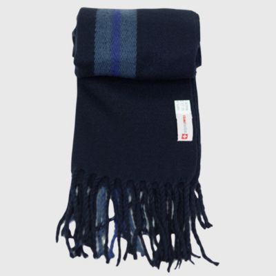 Men's Scarf Soft Knit Winter Scarves Plaid Striped or Solid Neck Covering Long Warm Stylish