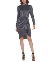 Macy's black and silver dress outlet