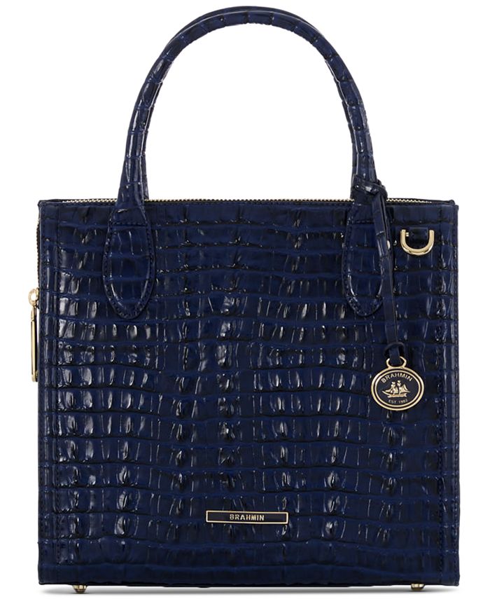 Brahmin Small Caroline Leontyne Embossed Leather Satchel Macy s