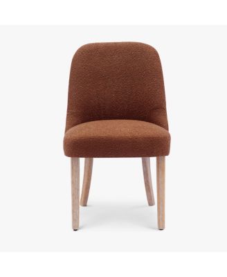 Mid-Century Modern Upholstered Boucle Dining Chair
