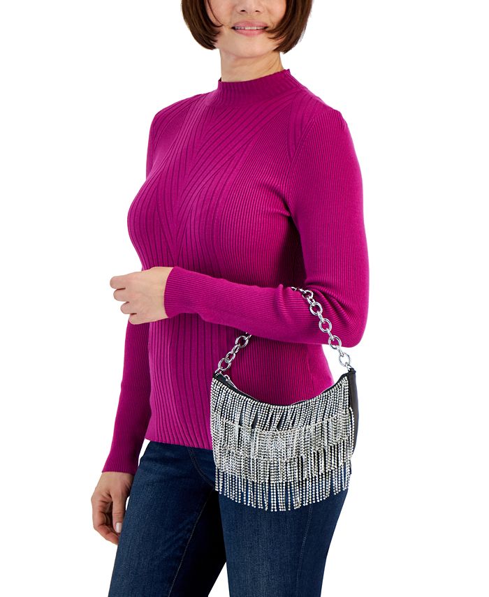I.N.C. International Concepts Crystal Fringe Hobo Bag, Created for Macy