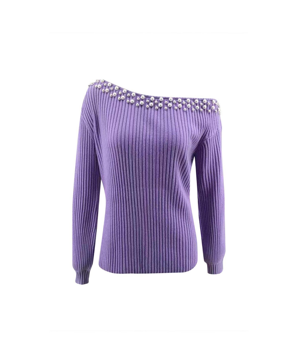 Women's Bellemere Off-Shoulder Sweater - Purple